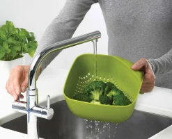 Square White Colander