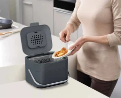 Stack 4L Gray Food Waste Caddy