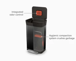 Titan 30L Black Trash Compactor