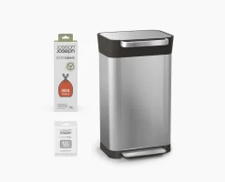 Titan 30L Stainless-steel Starter Set with Recycled Trash Bags