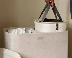 Tota 90L Ecru Laundry Separation Basket