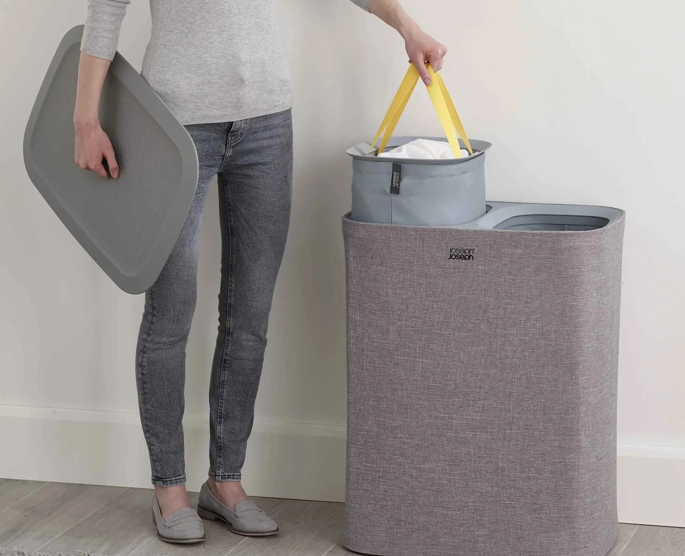 Tota 90L Gray Laundry Separation Basket