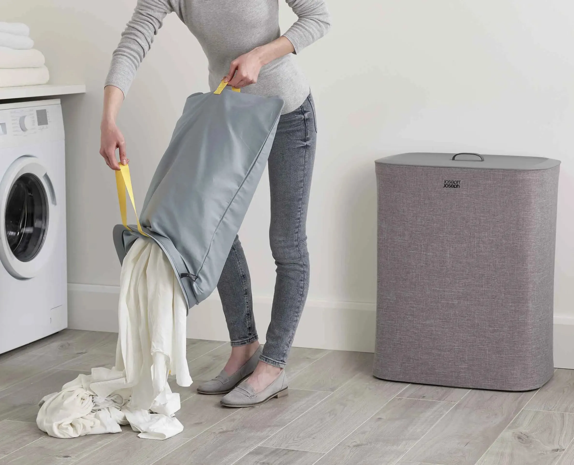 Tota 90L Gray Laundry Separation Basket