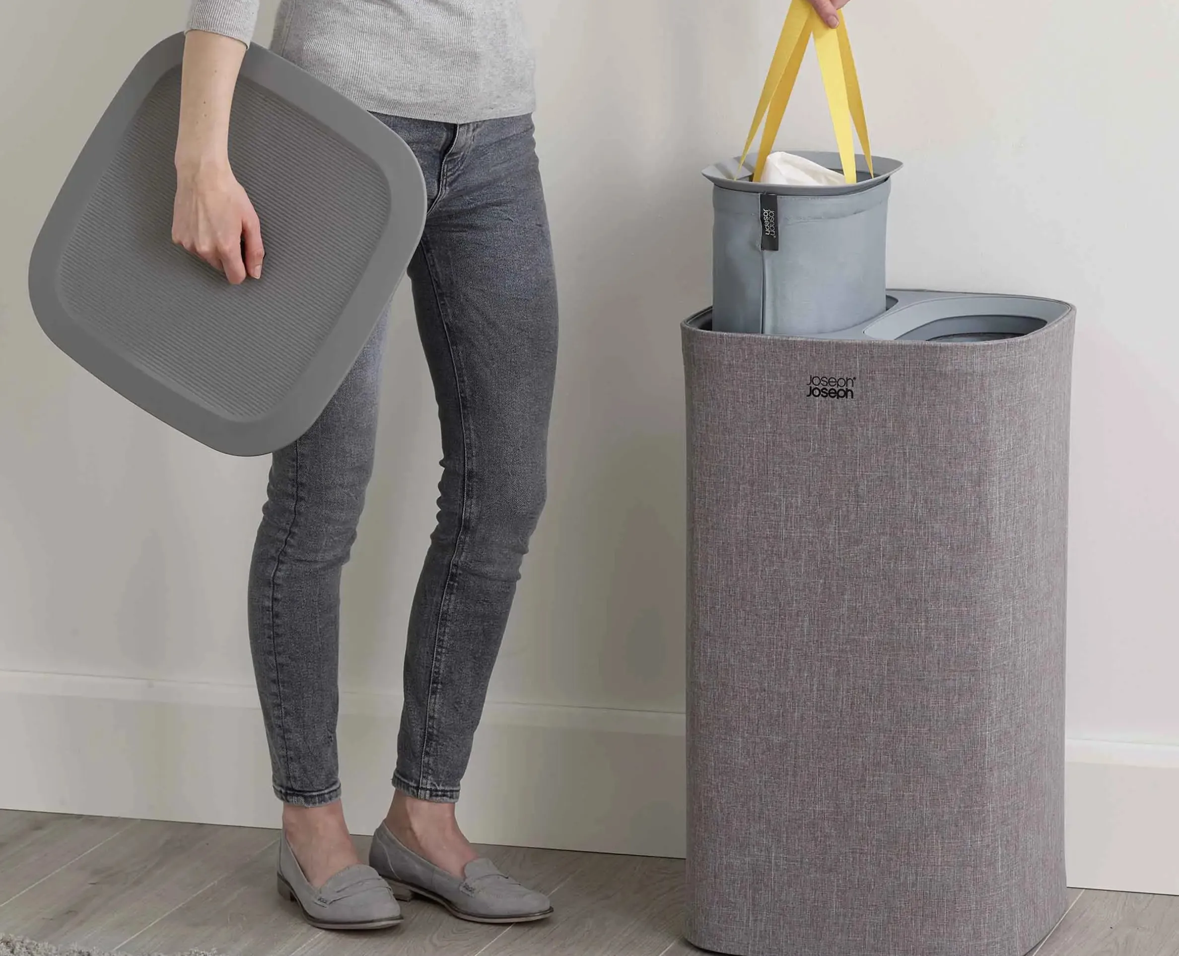 Tota 60L Gray Laundry Separation Basket