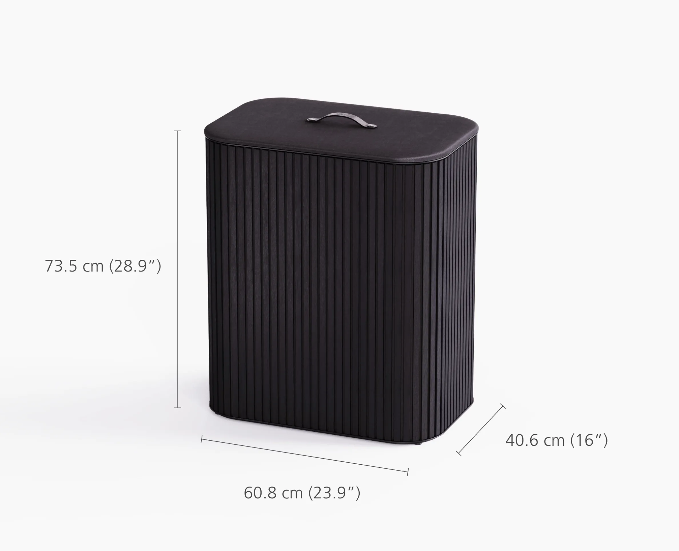 Tota Luxe 90L Black Laundry Separation Basket