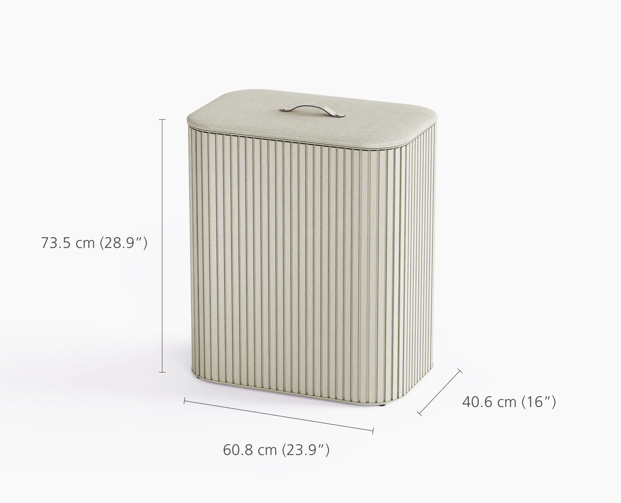 Tota Luxe 90L Ecru Laundry Separation Basket
