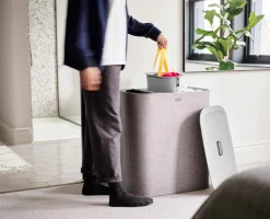 Tota Trio 90L Gray Laundry Separation Basket