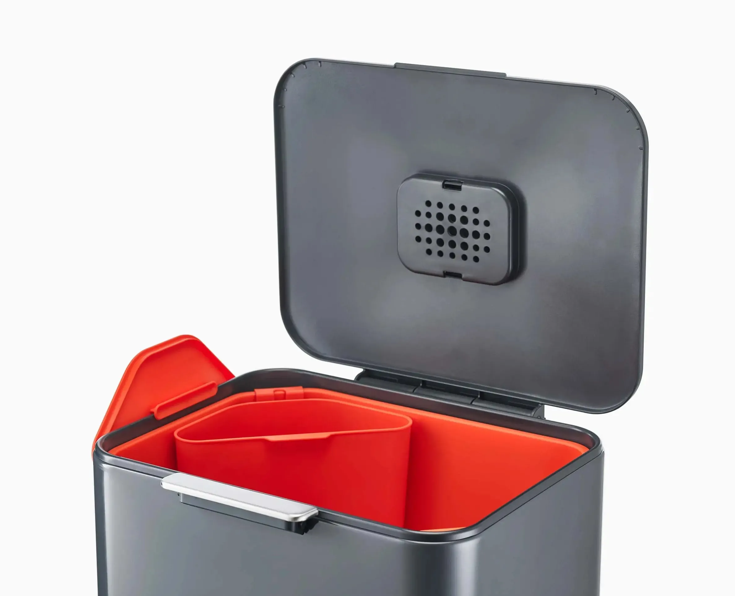 Totem Max 60L Gray Waste & Recycling Trash Can