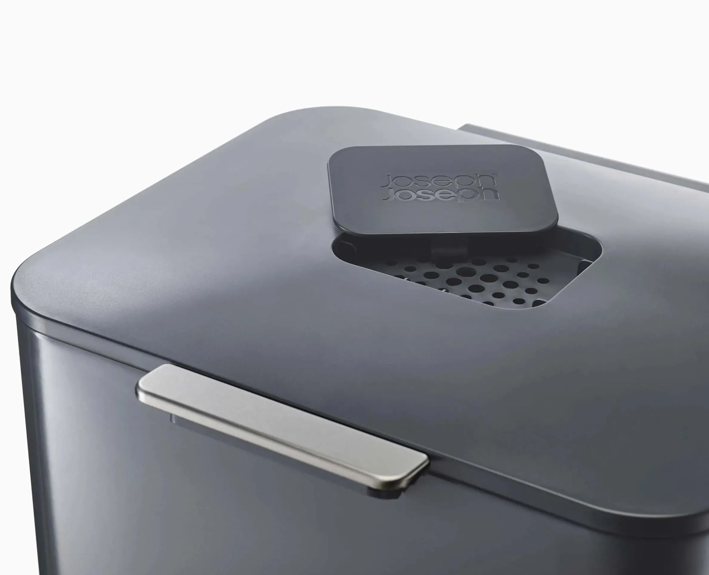 Totem Max 60L Gray Waste & Recycling Trash Can