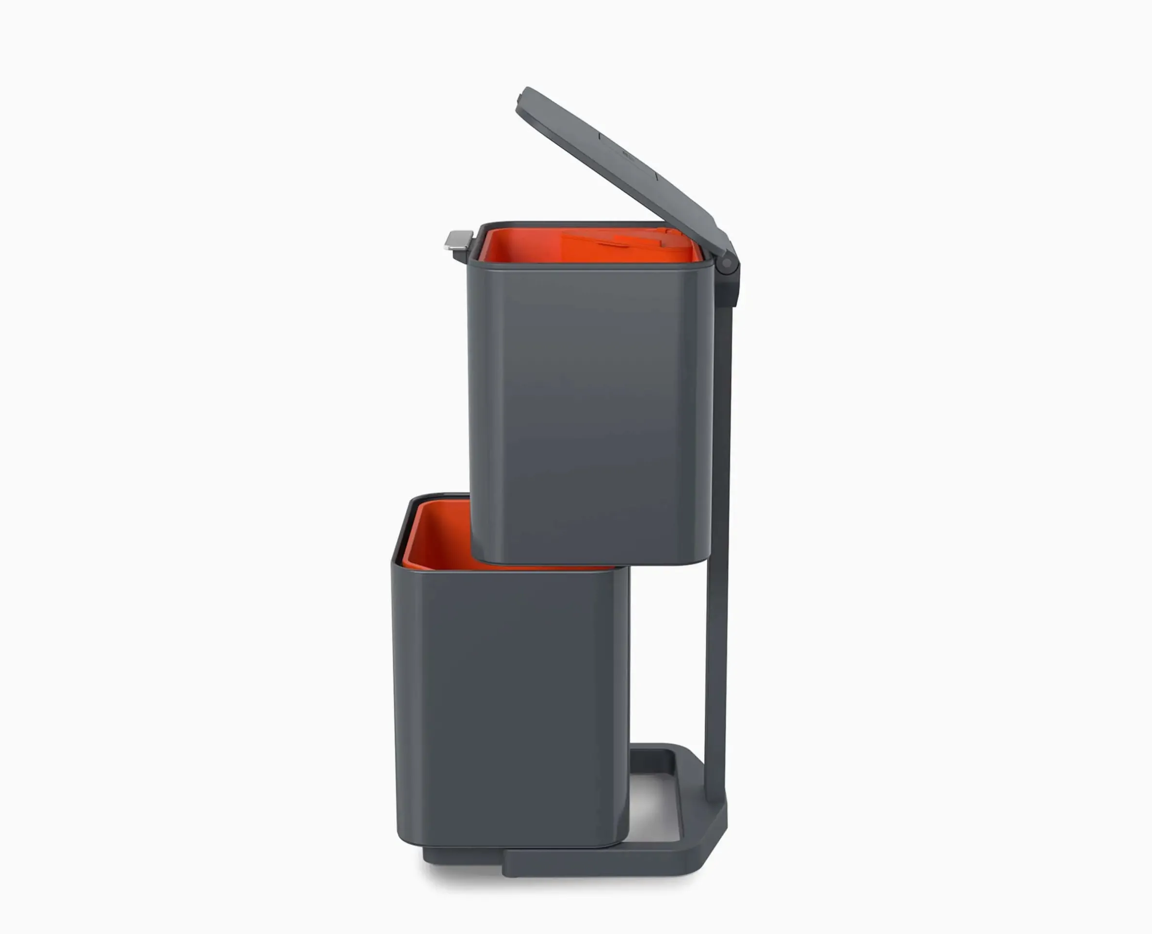 Totem Max 60L Gray Waste & Recycling Trash Can