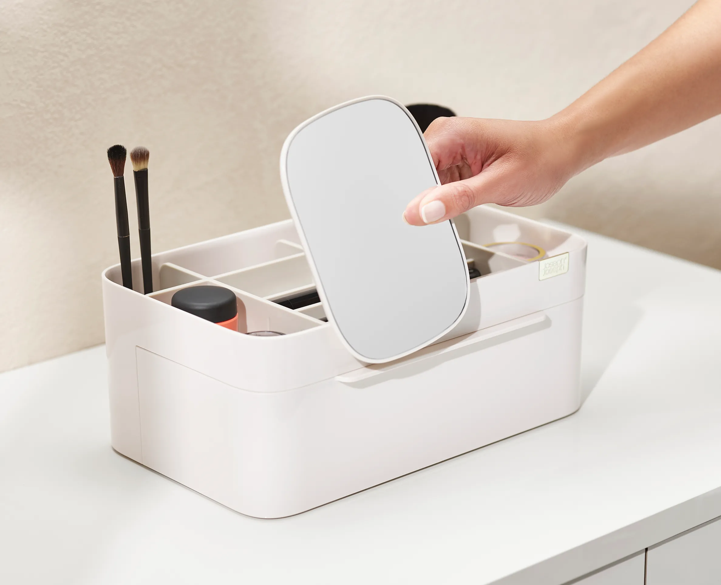 Viva Large Cosmetic Organizer with Removable Mirror
