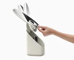 Viva Pedestal Mirror with Cosmetic Organizer
