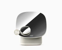 Viva Pedestal Mirror with Cosmetic Organizer